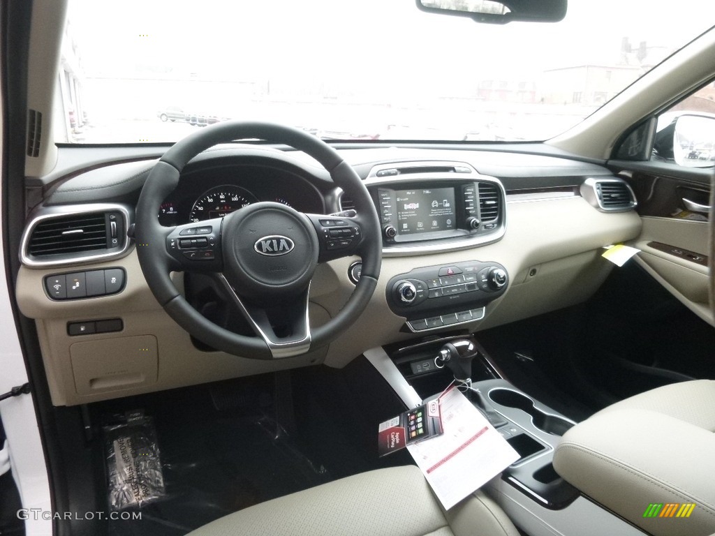 Stone Beige Interior 2017 Kia Sorento EX AWD Photo #117752384