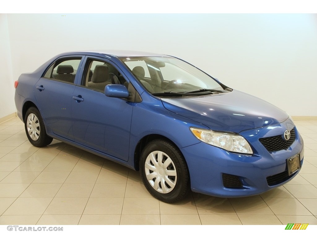2009 Corolla LE - Blue Streak Metallic / Ash photo #1