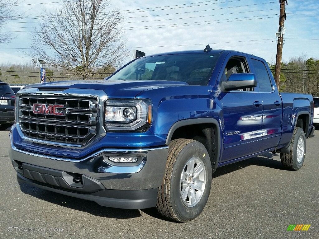 2017 Stone Blue Metallic Gmc Sierra 1500 Sle Double Cab 4wd Stone Blue Metallic Gmc Sierra 1500
