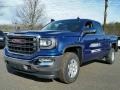 2017 Stone Blue Metallic GMC Sierra 1500 SLE Double Cab 4WD  photo #1