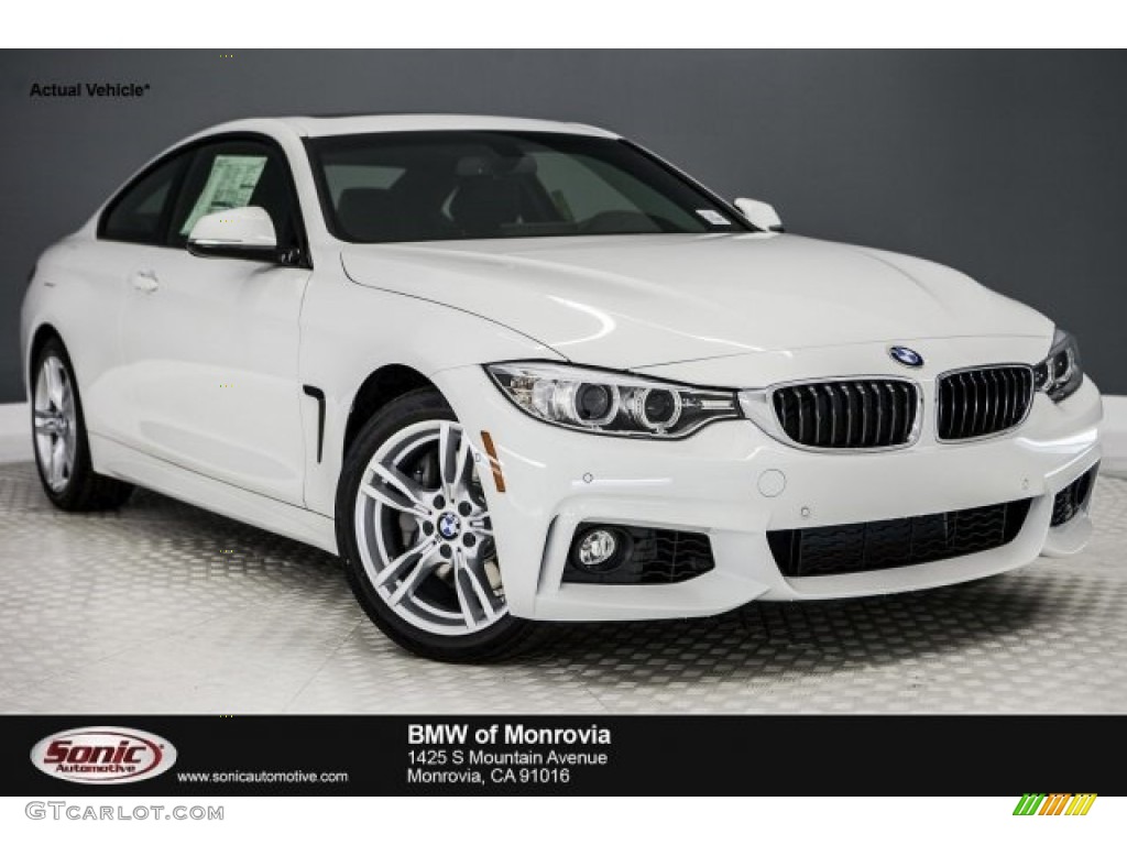 2017 4 Series 440i Coupe - Alpine White / Black photo #1