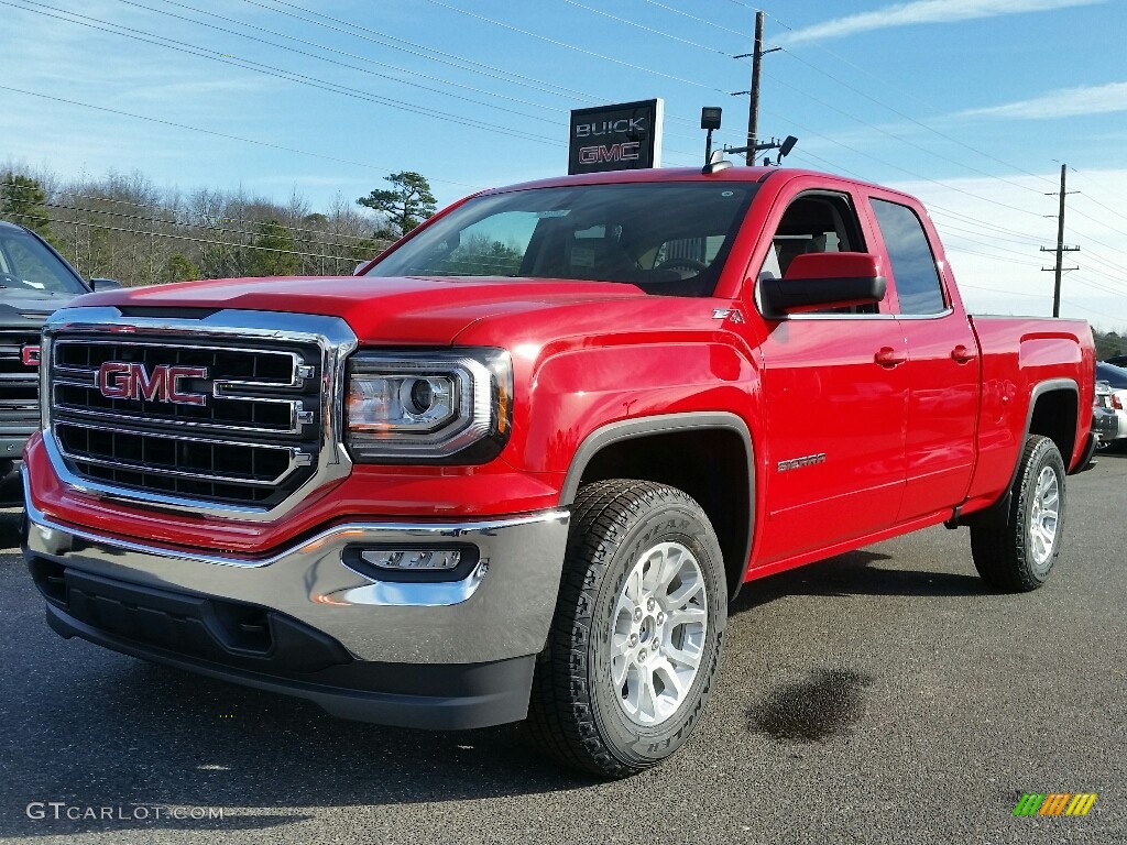 2017 Sierra 1500 SLE Double Cab 4WD - Cardinal Red / Cocoa/­Dune photo #1