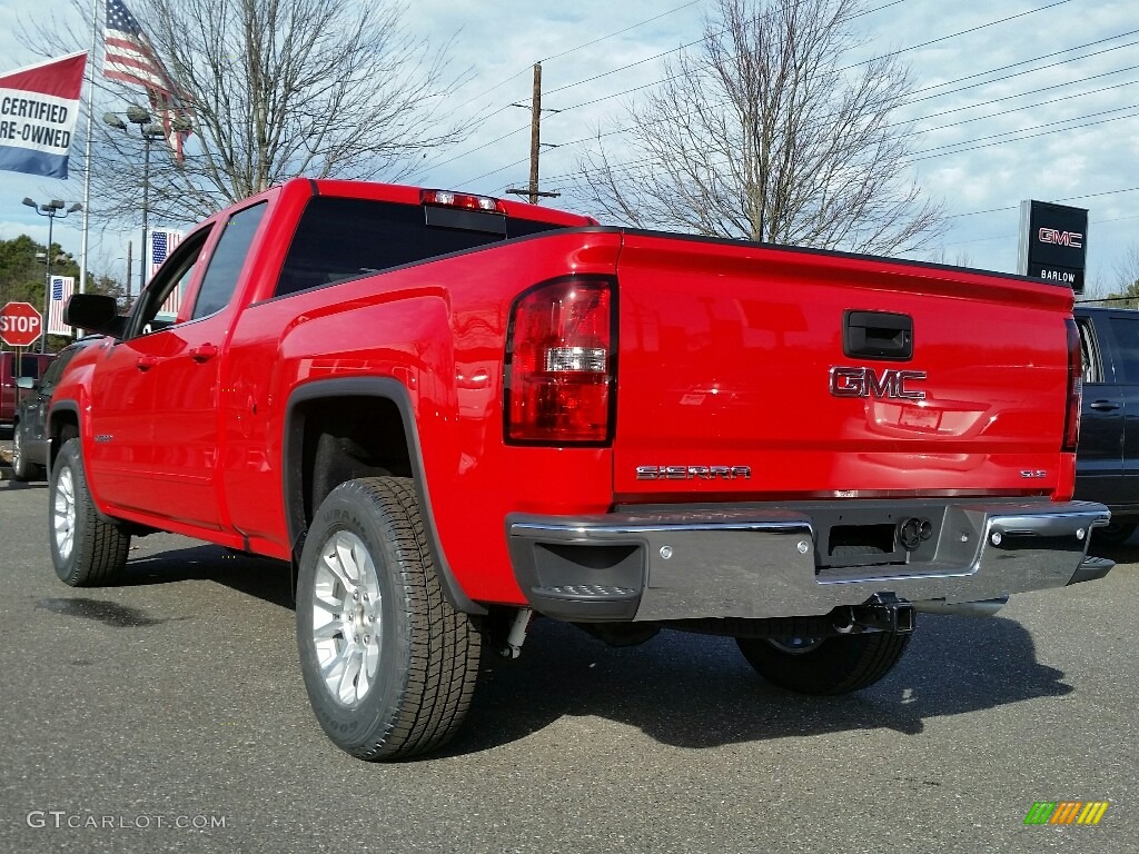2017 Sierra 1500 SLE Double Cab 4WD - Cardinal Red / Cocoa/­Dune photo #4