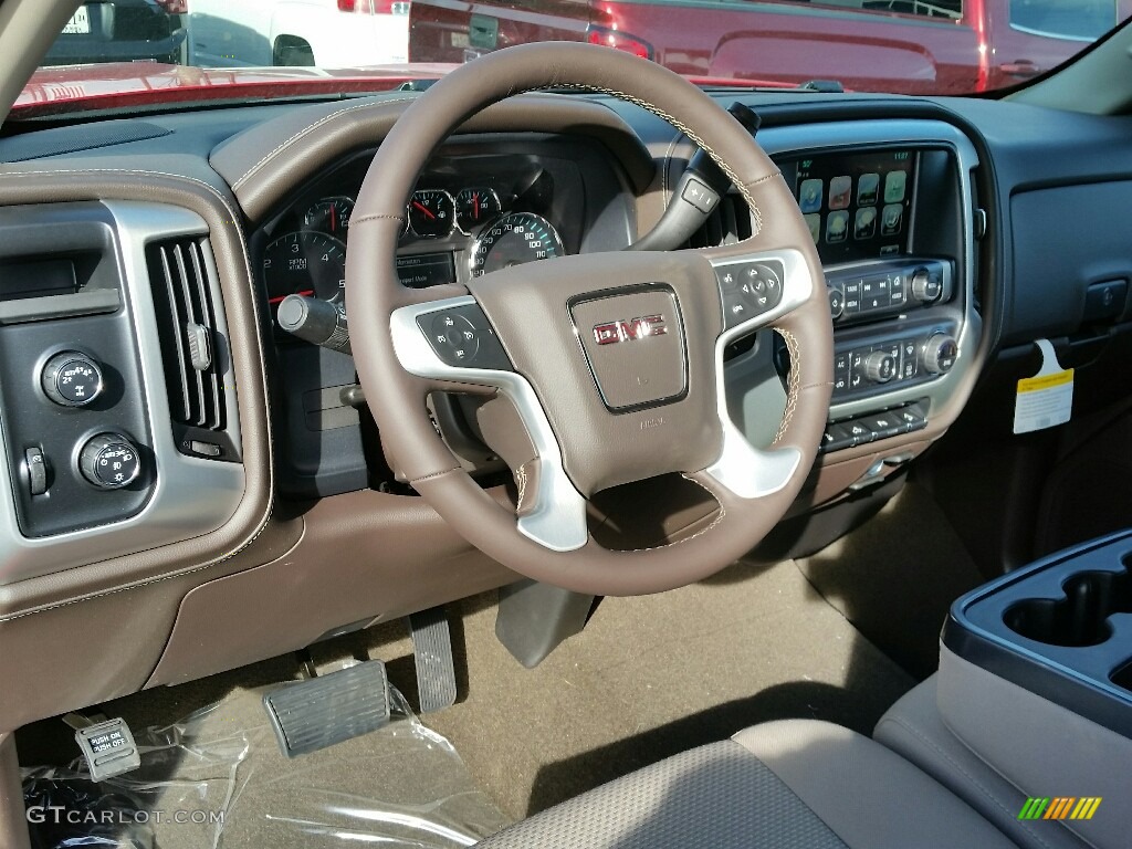 2017 Sierra 1500 SLE Double Cab 4WD - Cardinal Red / Cocoa/­Dune photo #7