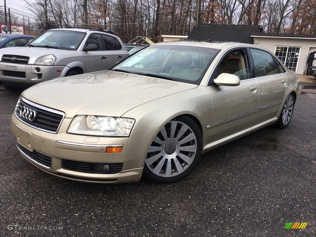 2004 A8 L 4.2 quattro - Platinum Beige Pearl Effect / Beige photo #1