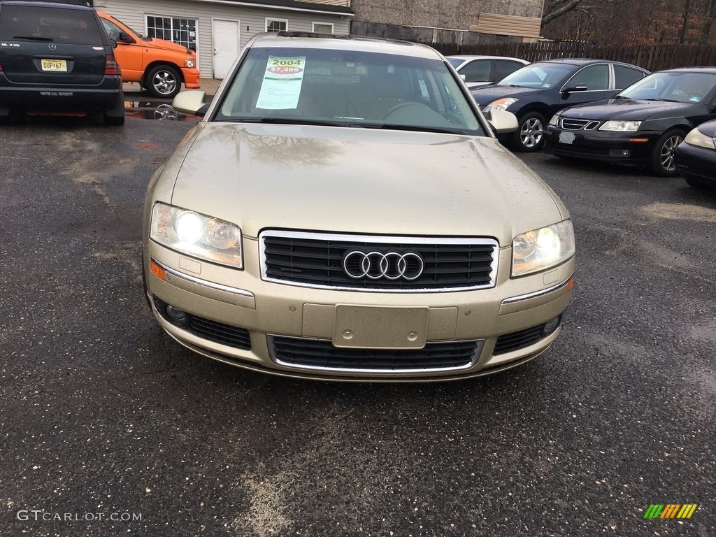 2004 A8 L 4.2 quattro - Platinum Beige Pearl Effect / Beige photo #8