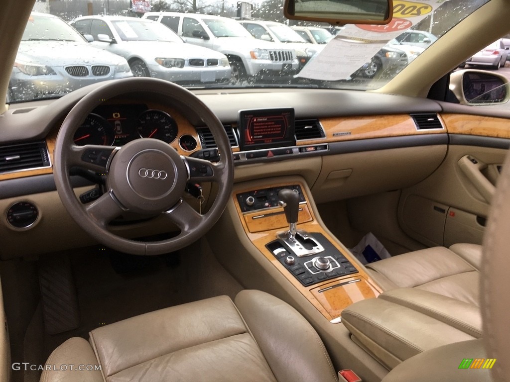 2004 A8 L 4.2 quattro - Platinum Beige Pearl Effect / Beige photo #9