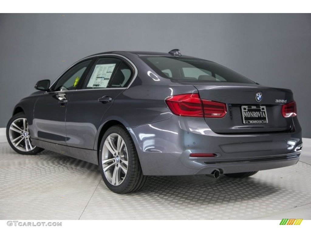 2017 3 Series 328d Sedan - Mineral Grey Metallic / Black photo #3