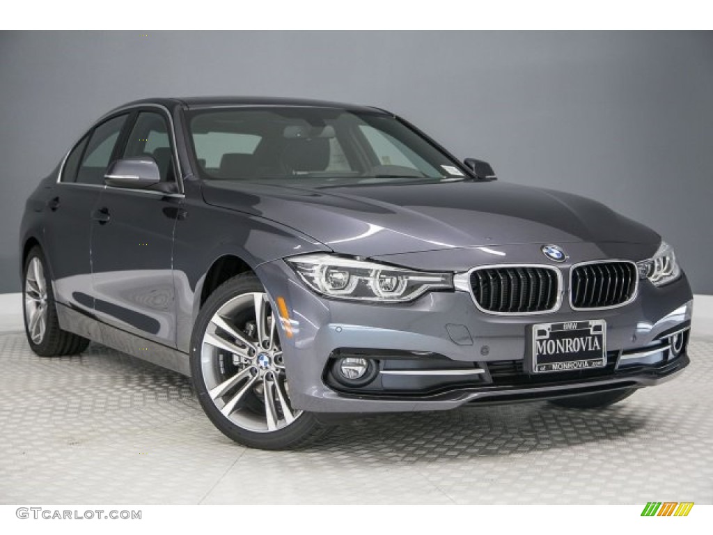 2017 3 Series 328d Sedan - Mineral Grey Metallic / Black photo #12