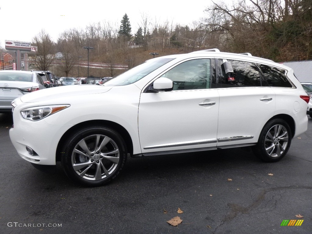 2013 JX 35 AWD - Moonlight White / Wheat photo #3