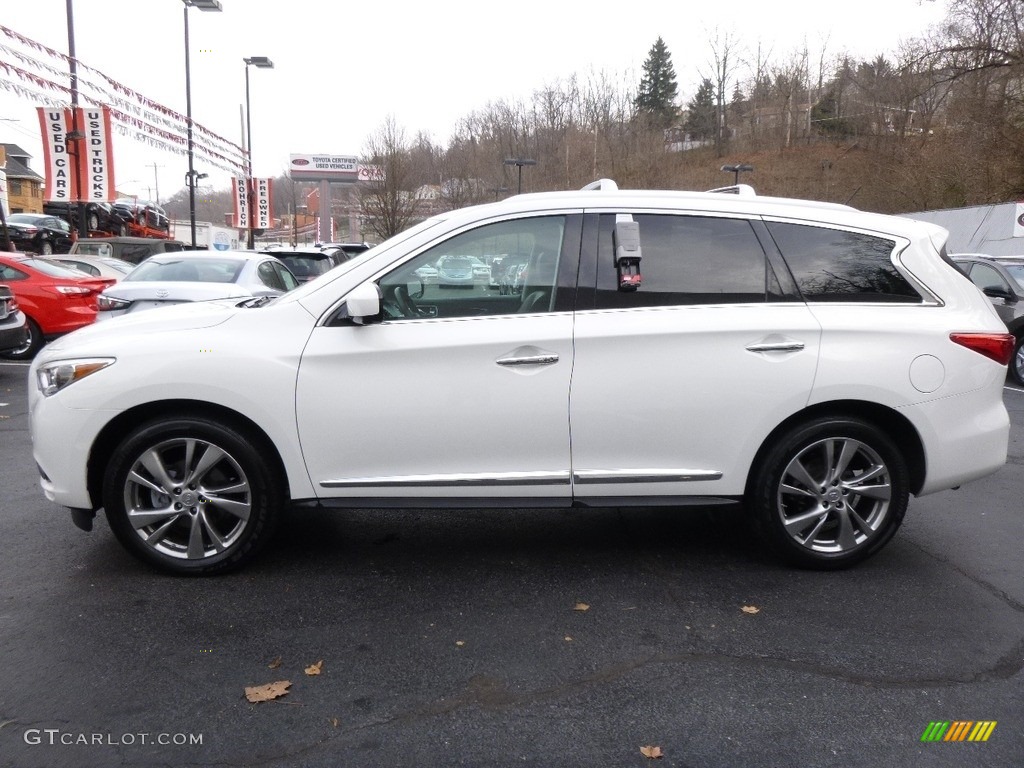 2013 JX 35 AWD - Moonlight White / Wheat photo #4
