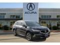 2017 Crystal Black Pearl Acura MDX Advance  photo #1