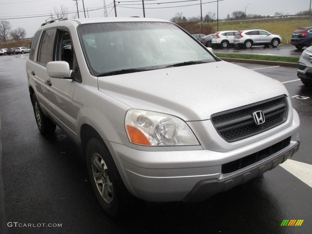 2004 Pilot EX-L 4WD - Starlight Silver Metallic / Gray photo #7