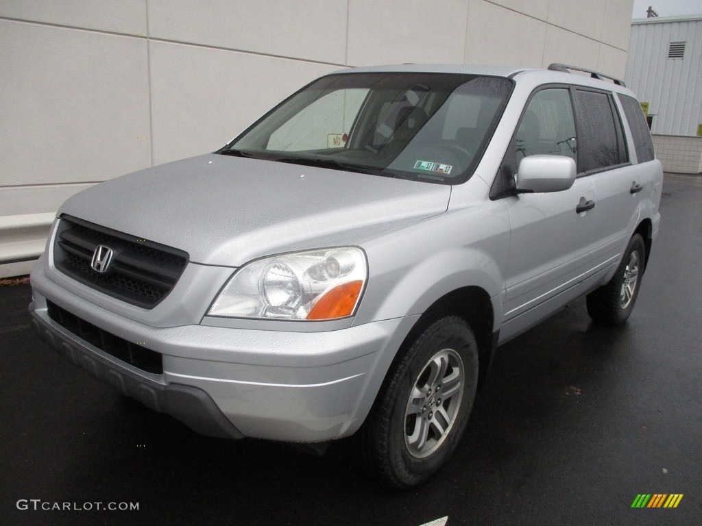 2004 Pilot EX-L 4WD - Starlight Silver Metallic / Gray photo #9