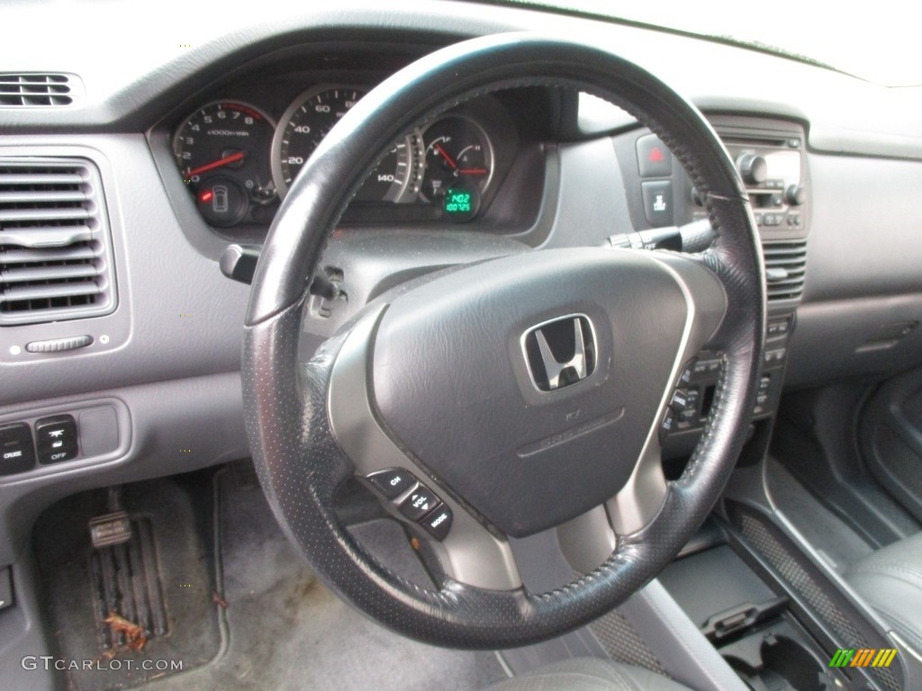 2004 Pilot EX-L 4WD - Starlight Silver Metallic / Gray photo #14