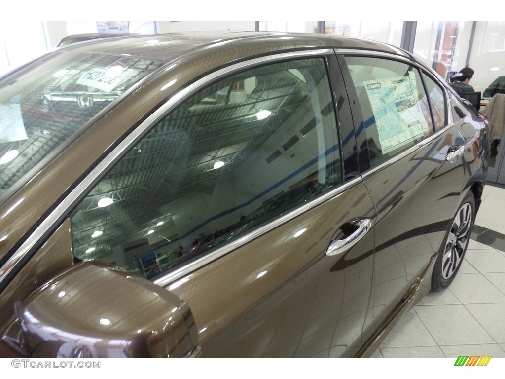 2017 Accord Hybrid Touring Sedan - Mandarin Gold Metallic / Black photo #6