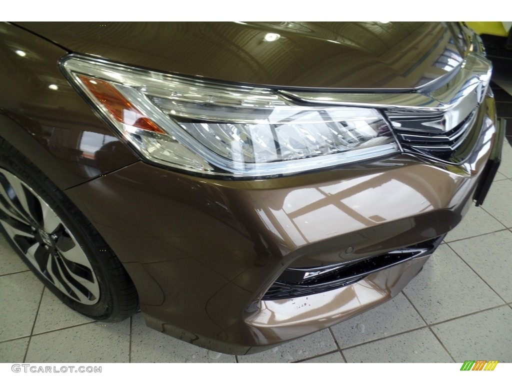 2017 Accord Hybrid Touring Sedan - Mandarin Gold Metallic / Black photo #10