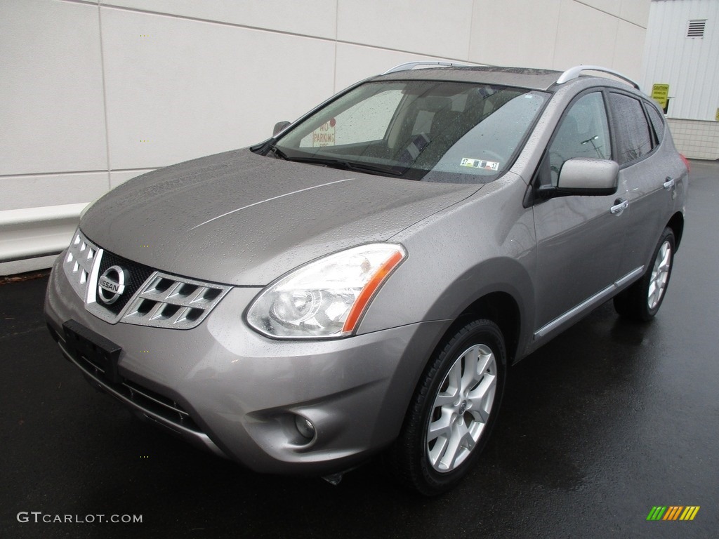 2011 Rogue S AWD - Platinum Graphite / Black photo #10
