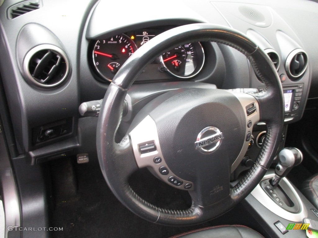 2011 Rogue S AWD - Platinum Graphite / Black photo #15