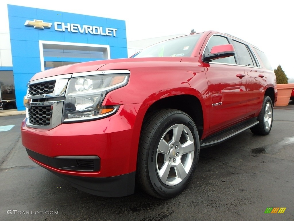 2015 Tahoe LT 4WD - Crystal Red Tintcoat / Cocoa/Dune photo #2