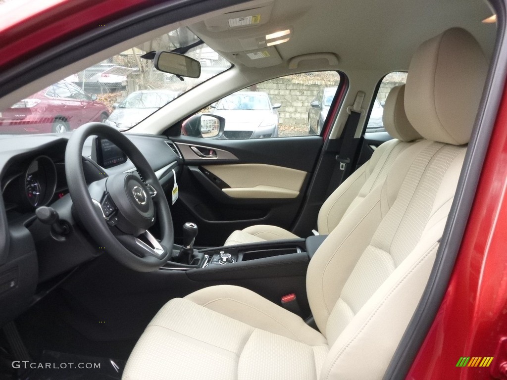 Sand Interior 2017 Mazda MAZDA3 Sport 4 Door Photo #117766724