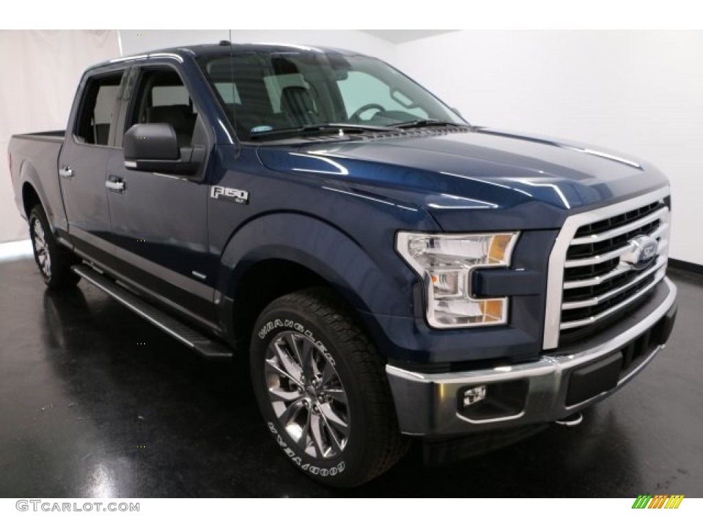 2017 F150 XLT SuperCrew 4x4 - Blue Jeans / Earth Gray photo #6