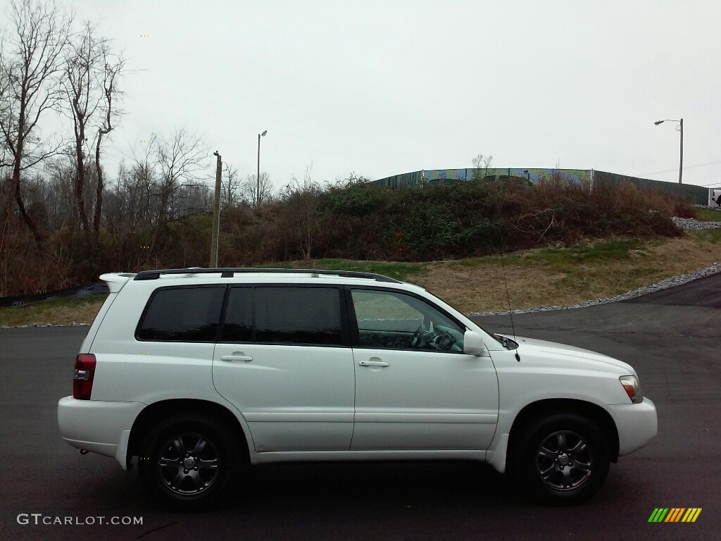 2007 Highlander V6 4WD - Super White / Ash Gray photo #5