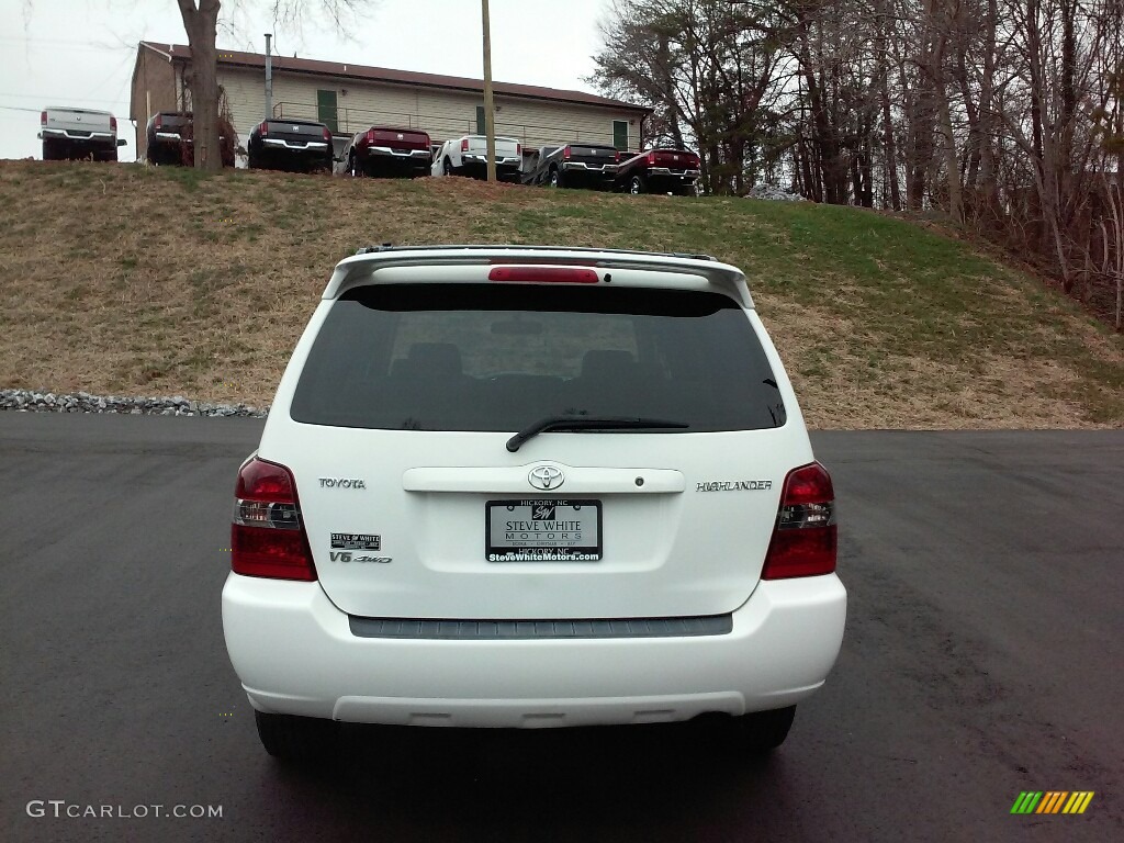 2007 Highlander V6 4WD - Super White / Ash Gray photo #7