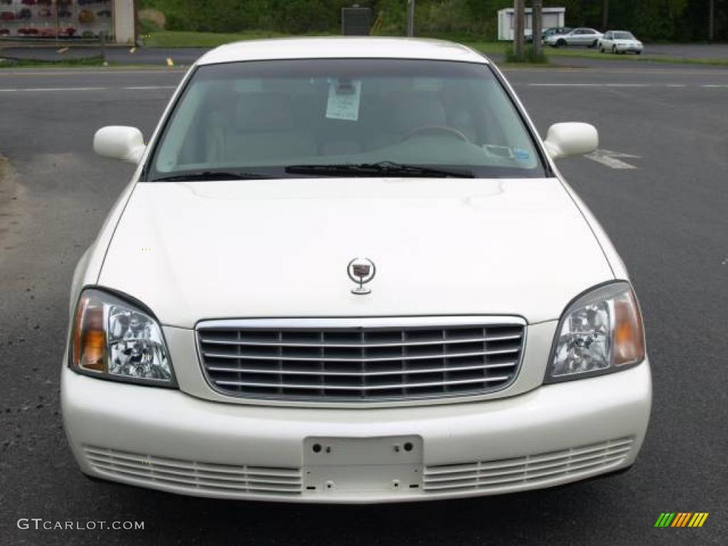 2001 DeVille DHS Sedan - White Diamond / Neutral Shale photo #3