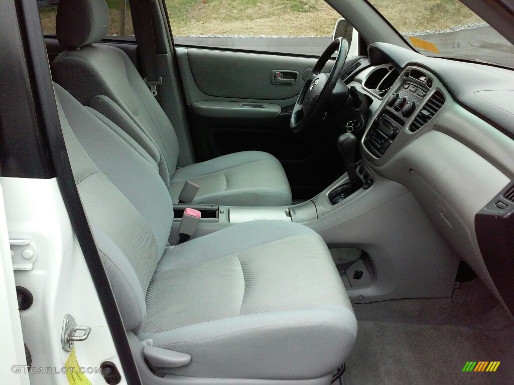 2007 Highlander V6 4WD - Super White / Ash Gray photo #20