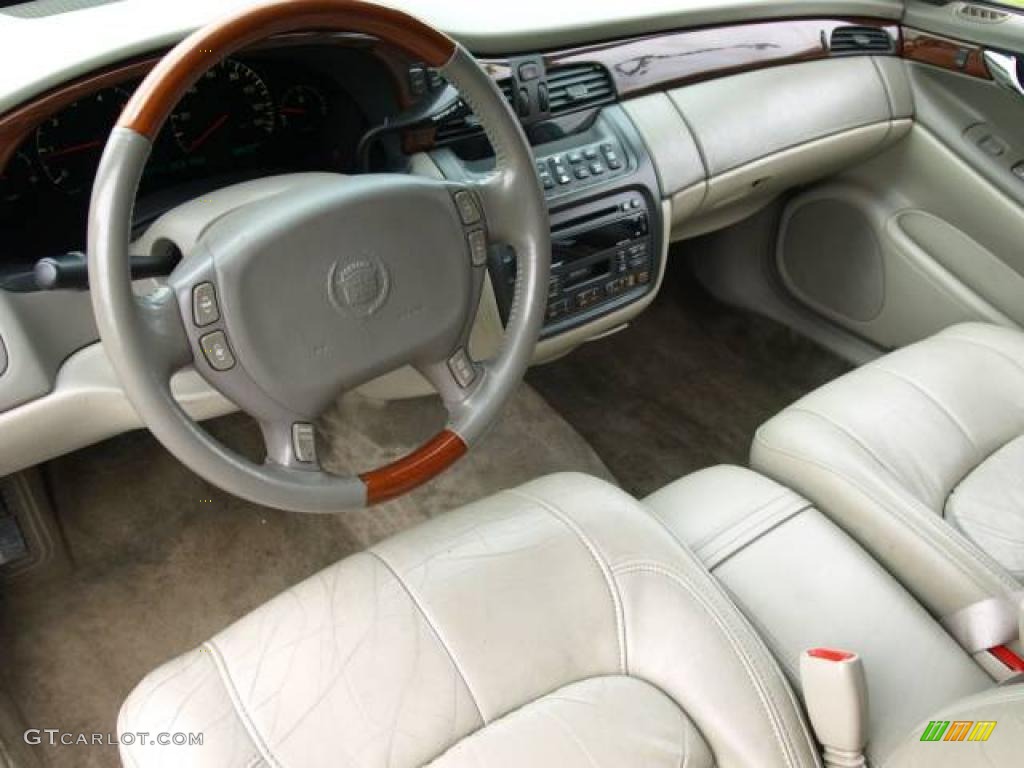 2001 DeVille DHS Sedan - White Diamond / Neutral Shale photo #8