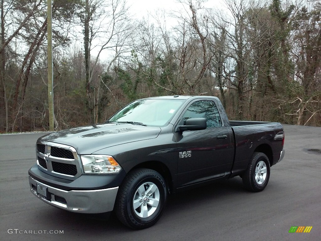 2017 1500 Tradesman Regular Cab - Granite Crystal Metallic / Black/Diesel Gray photo #2