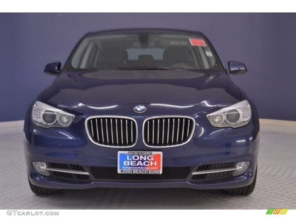 2013 5 Series 535i Gran Turismo - Deep Sea Blue Metallic / Black photo #2