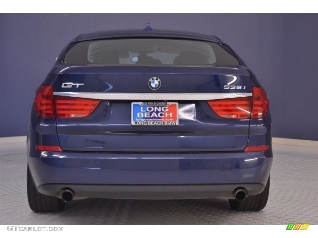 2013 5 Series 535i Gran Turismo - Deep Sea Blue Metallic / Black photo #6