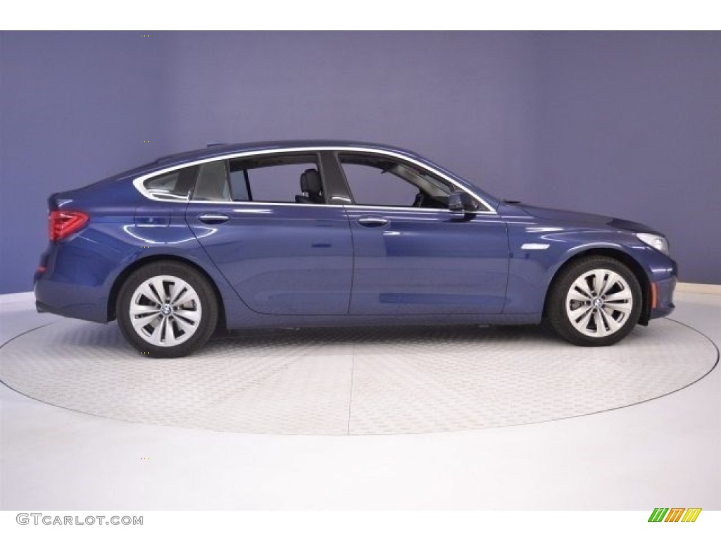 2013 5 Series 535i Gran Turismo - Deep Sea Blue Metallic / Black photo #8