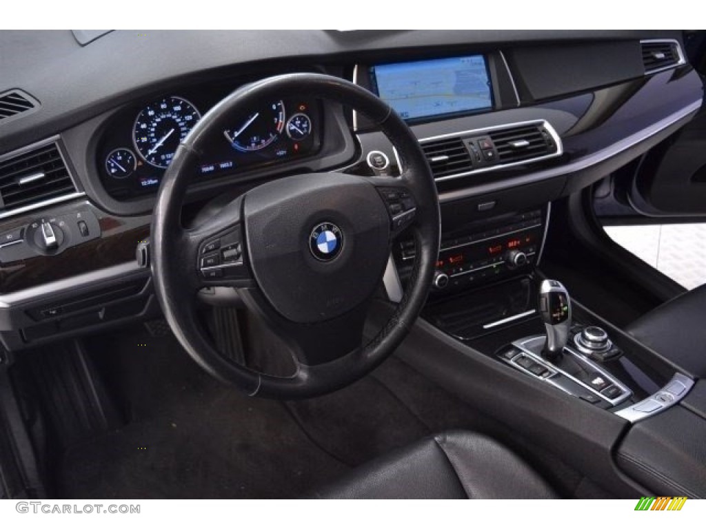 2013 5 Series 535i Gran Turismo - Deep Sea Blue Metallic / Black photo #11