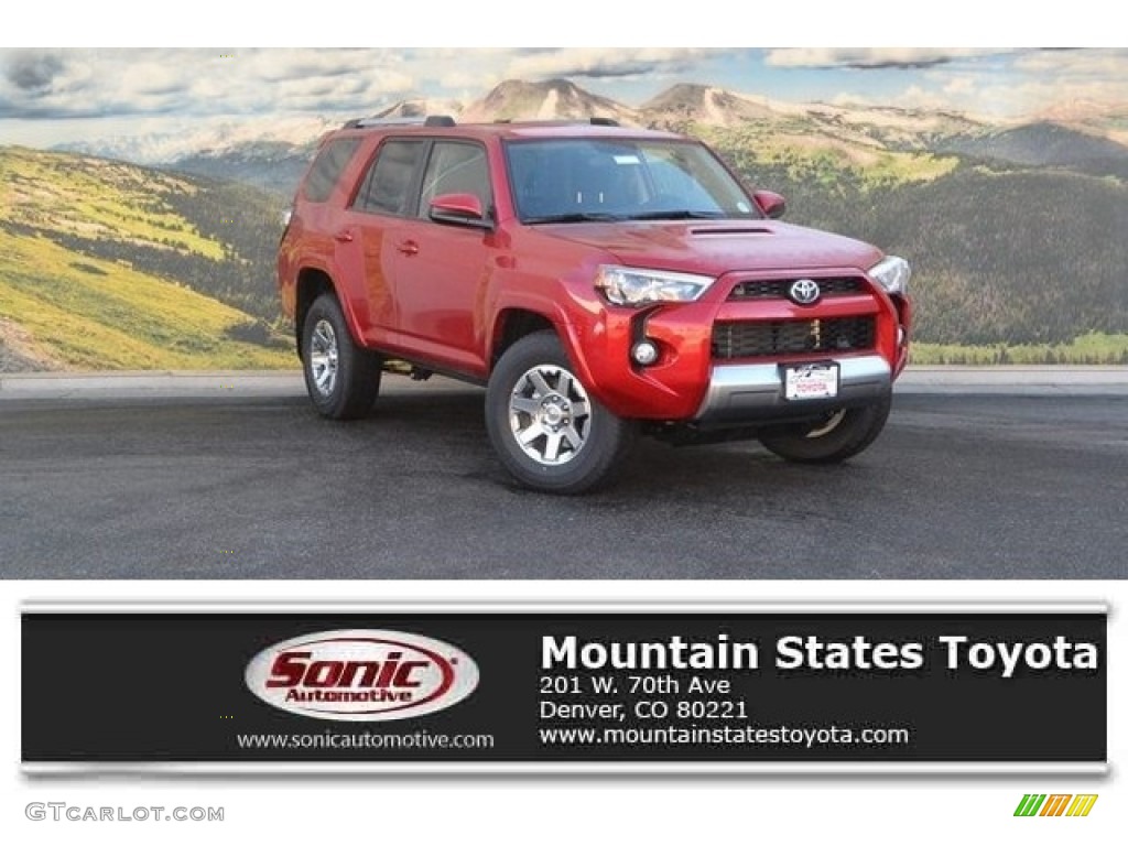 2016 4Runner Trail 4x4 - Barcelona Red Metallic / Black photo #1