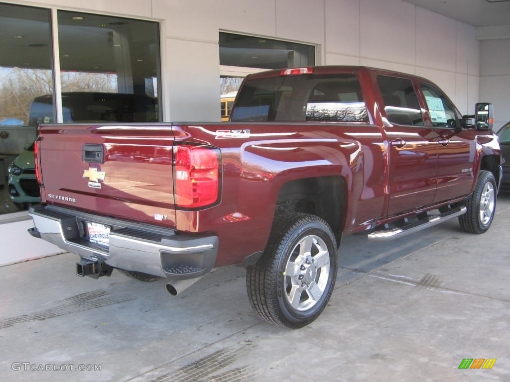 2017 Silverado 2500HD LT Crew Cab 4x4 - Butte Red Metallic / Jet Black photo #17