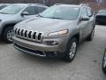 Light Brownstone Pearl 2017 Jeep Cherokee Limited 4x4