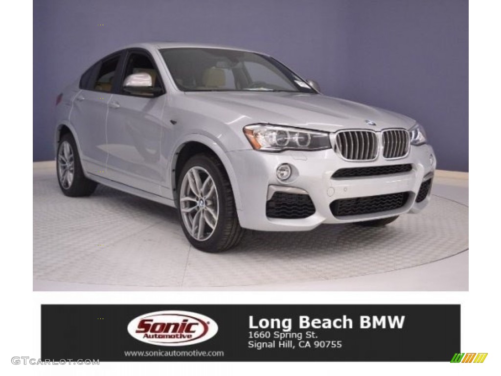 2017 X4 M40i - Glacier Silver Metallic / Beige/Black photo #1