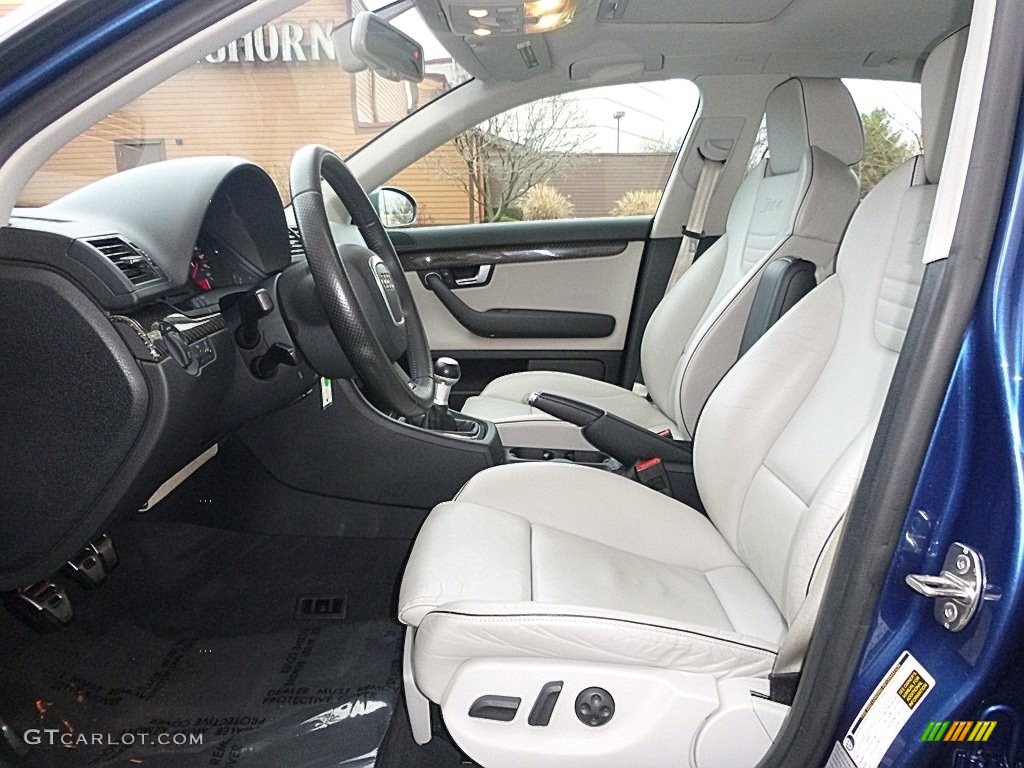 Silver Interior 2008 Audi RS4 4.2 quattro Sedan Photo #117777739