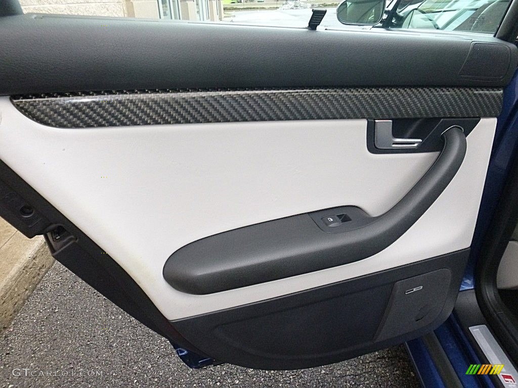 2008 Audi RS4 4.2 quattro Sedan Silver Door Panel Photo #117777757