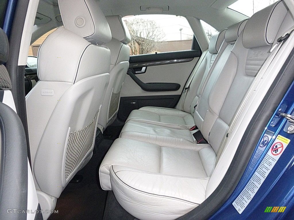 Silver Interior 2008 Audi RS4 4.2 quattro Sedan Photo #117777814