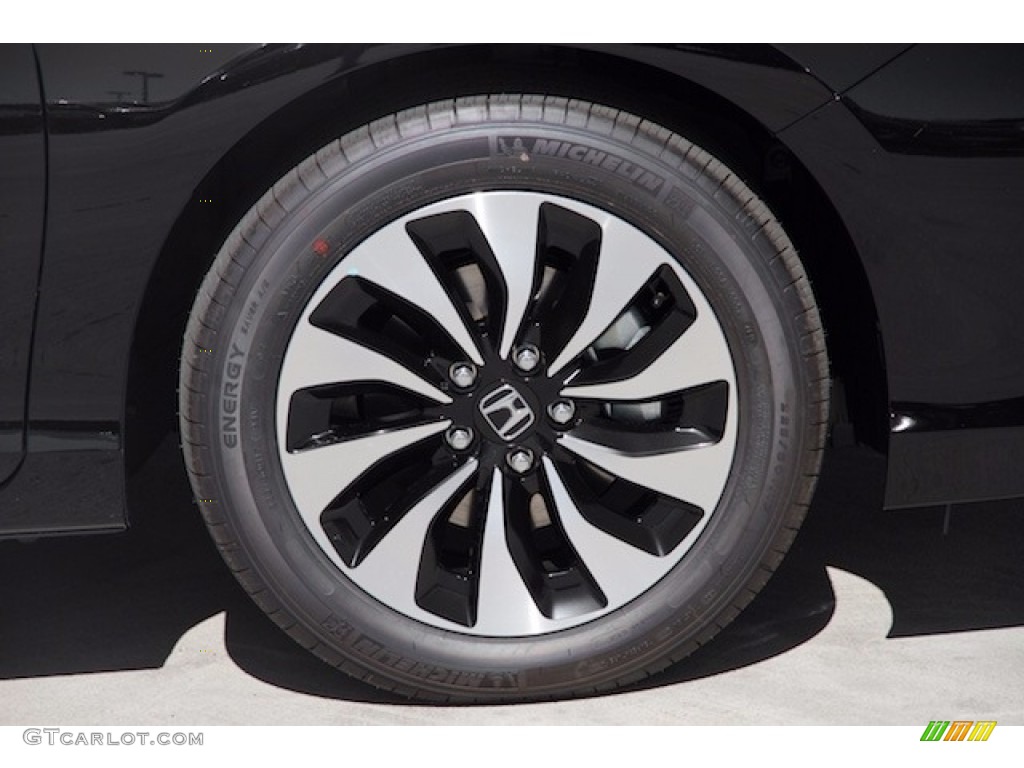 2017 Accord Hybrid Sedan - Crystal Black Pearl / Black photo #5