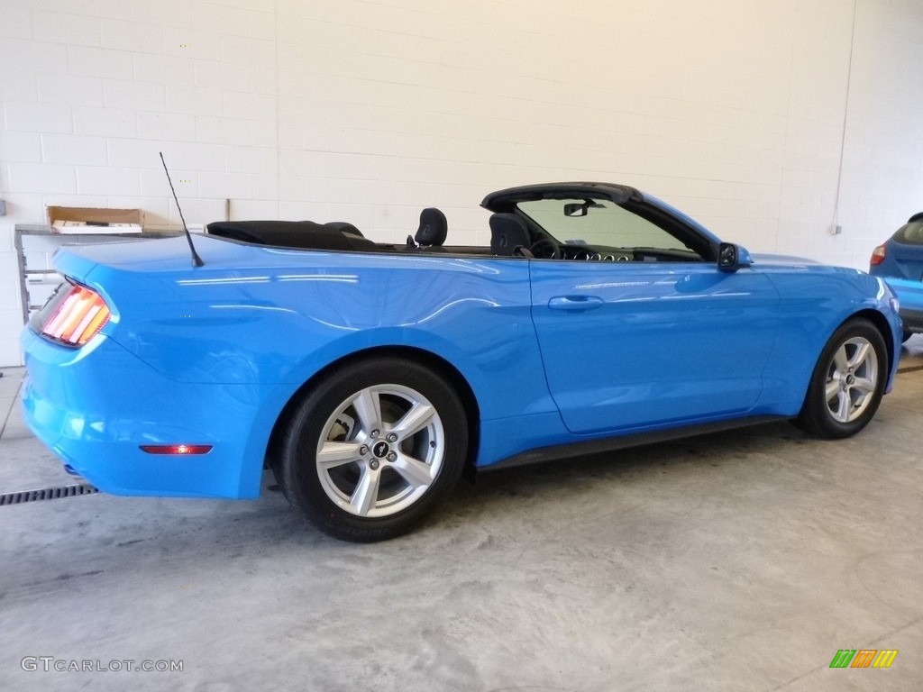 2017 Mustang V6 Convertible - Grabber Blue / Ebony photo #2