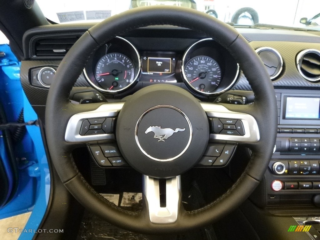 2017 Mustang V6 Convertible - Grabber Blue / Ebony photo #15