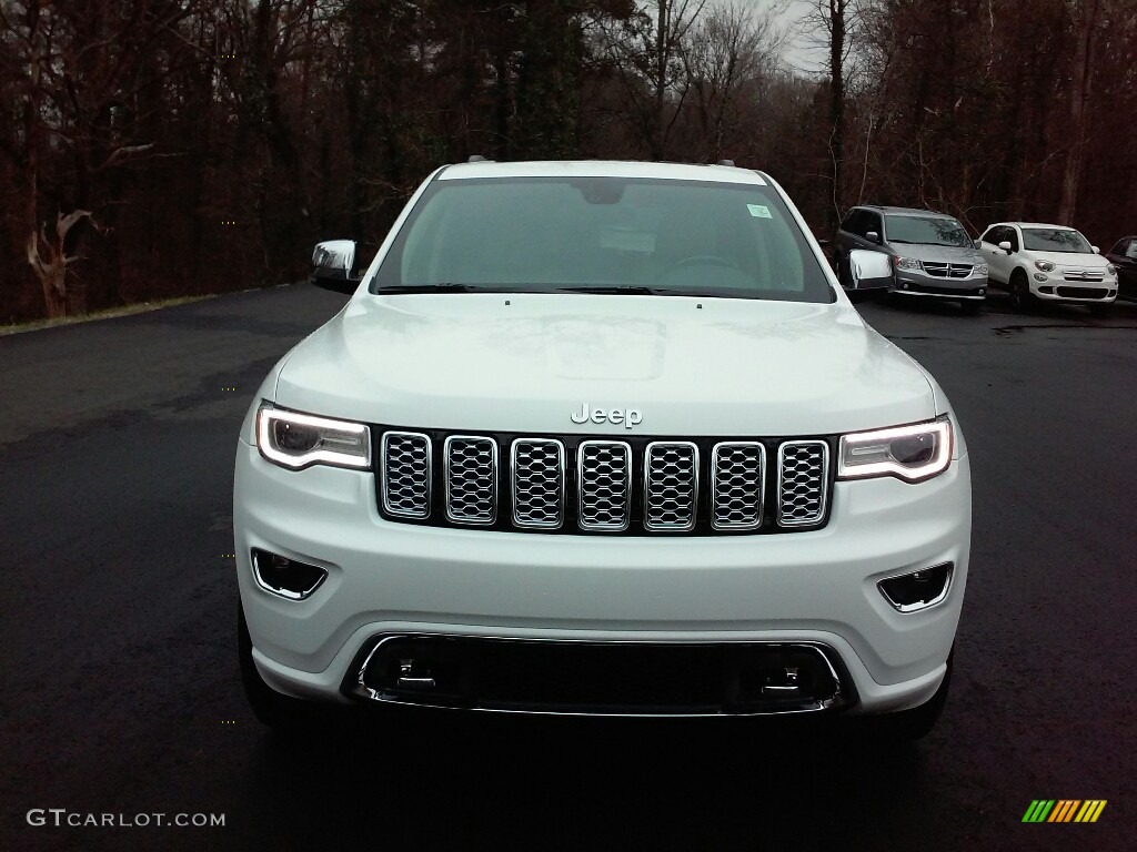 2017 Grand Cherokee Overland 4x4 - Bright White / Brown/Light Frost Beige photo #3