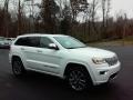 2017 Bright White Jeep Grand Cherokee Overland 4x4  photo #4