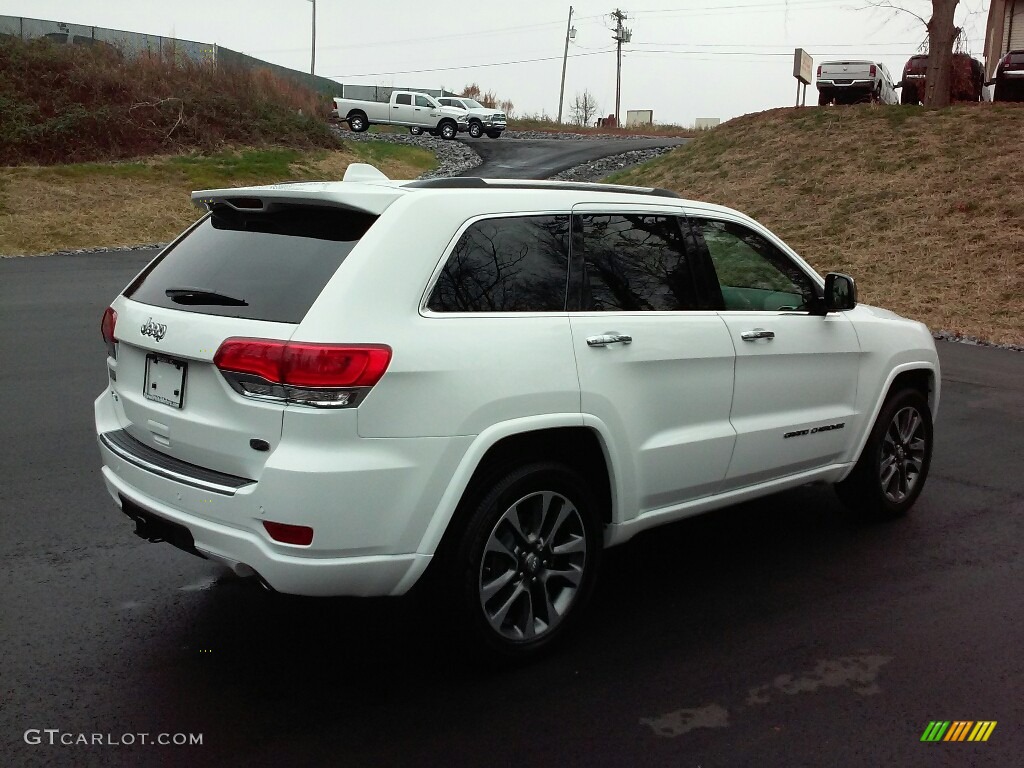 2017 Grand Cherokee Overland 4x4 - Bright White / Brown/Light Frost Beige photo #6