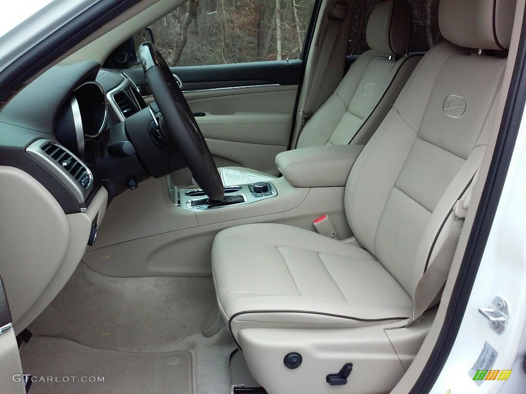 2017 Grand Cherokee Overland 4x4 - Bright White / Brown/Light Frost Beige photo #10